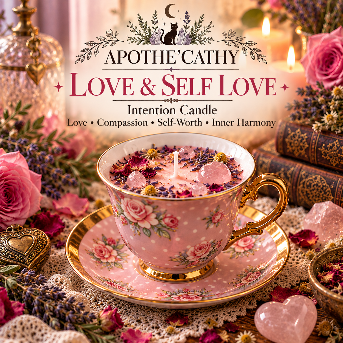 💗 Love & Self-Love — Intention Candle